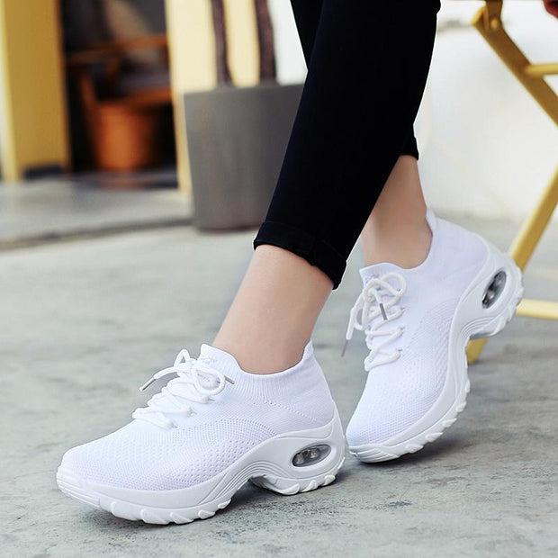 Women's Flying Woven Non-slip Breathable Comfortable  Shoes