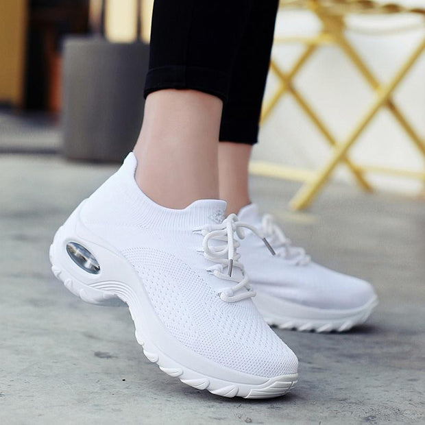 Women's Flying Woven Non-slip Breathable Comfortable  Shoes