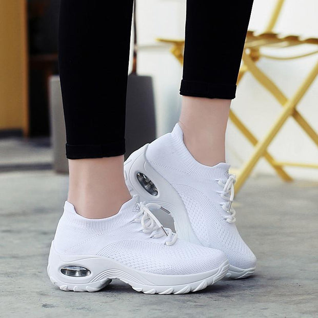 Women's Flying Woven Non-slip Breathable Comfortable  Shoes