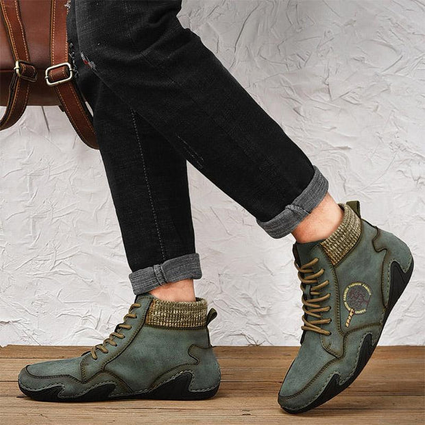 FansGemacht New Style Casual plus Baumwollschnürstiefel für Herren