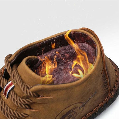FansGemacht Männer Winter Stiefeletten Anti-Rutsch Leichte  Booties