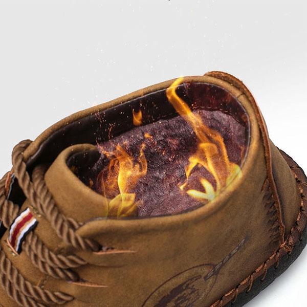 FansGemacht Männer Winter Stiefeletten Anti-Rutsch Leichte  Booties