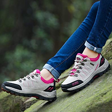 Skurab Wanderschuhe Trekking Schuhe Herren Damen Sports Outdoor Hiking Sneaker Armee Grün Blau Schwarz Grau 36-48