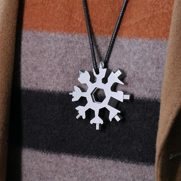 FansgemachtEdelstahl Schneeflocke 18 in 1 Multifunktionswerkzeug