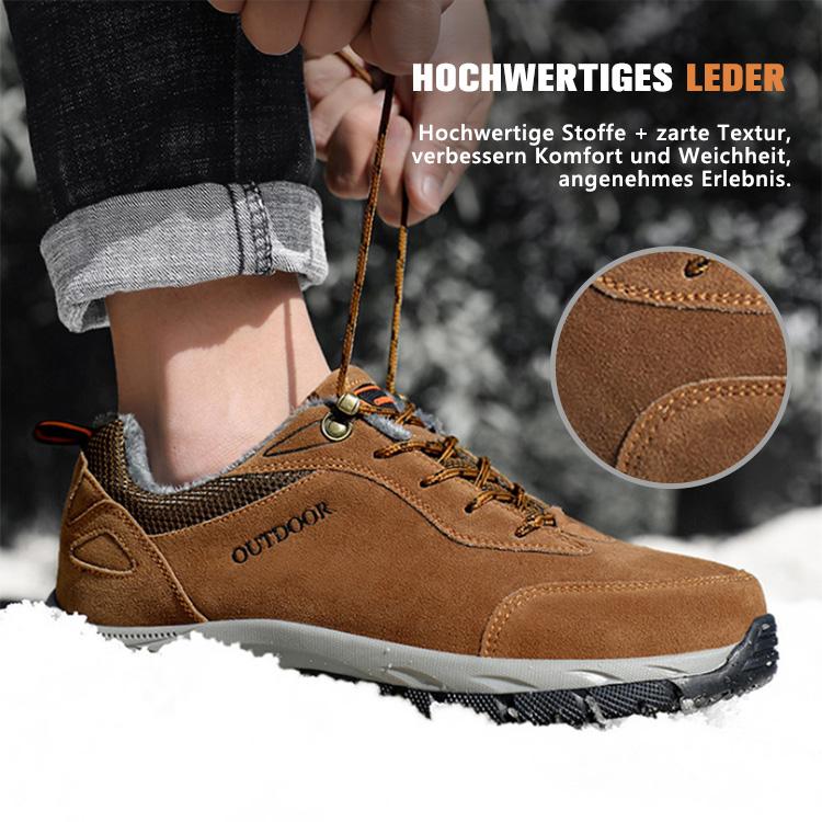 Fansgemacht Winter Outdoor Wärme und Samt rutschfeste abriebfeste Baumwollschuhe Wanderschuhe