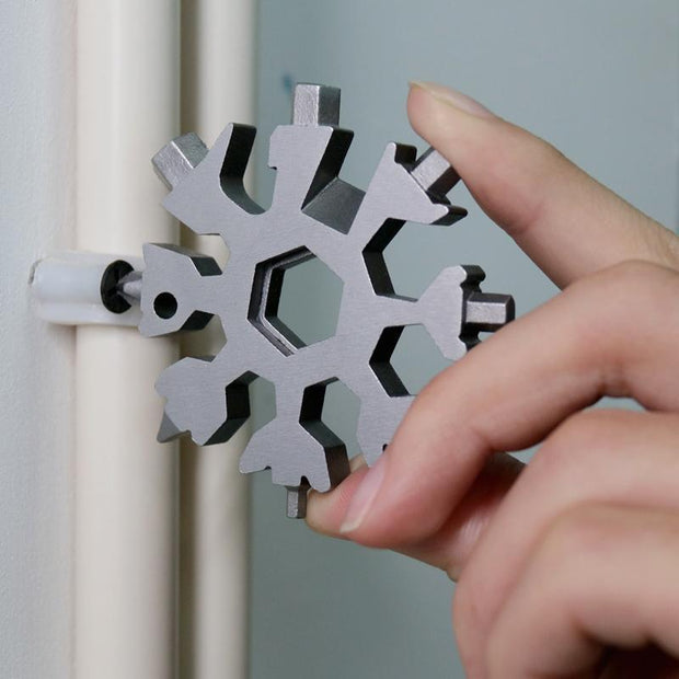 FansgemachtEdelstahl Schneeflocke 18 in 1 Multifunktionswerkzeug