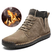 FansGemacht Männer Schnee Stiefel Winter Plüsch Warme Männer Motorrad Stiefel Lace-Up Non-slip