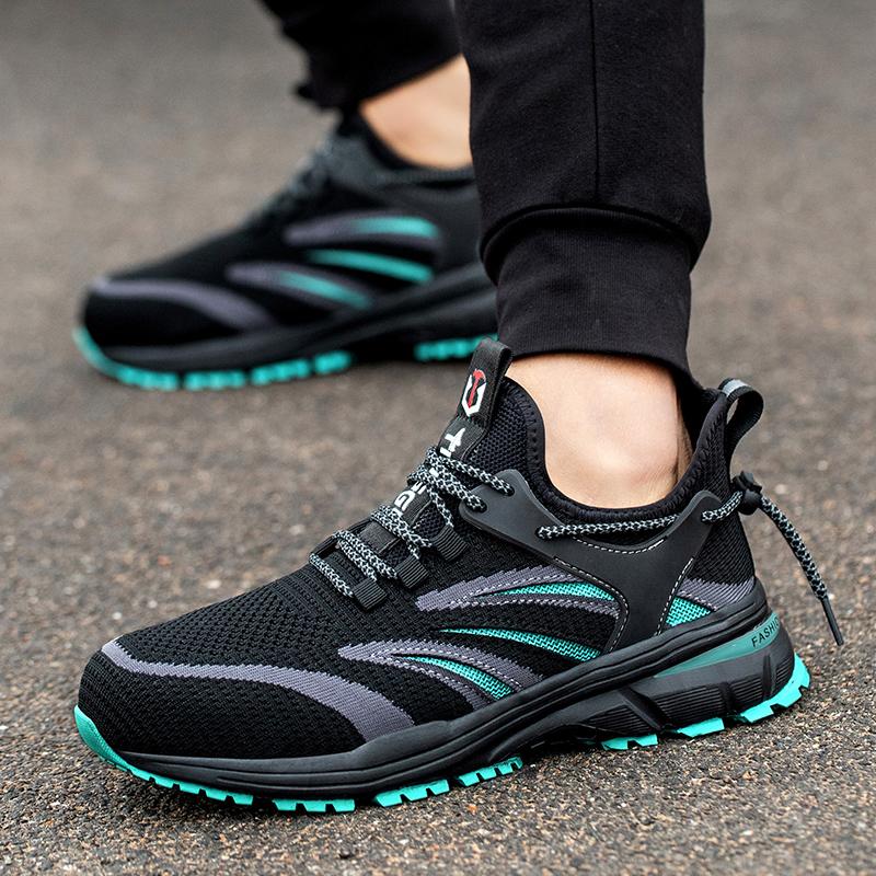FansGemacht Superleichte atmungsaktive rutschfeste Schutzschuhe Arbeitsschuhe