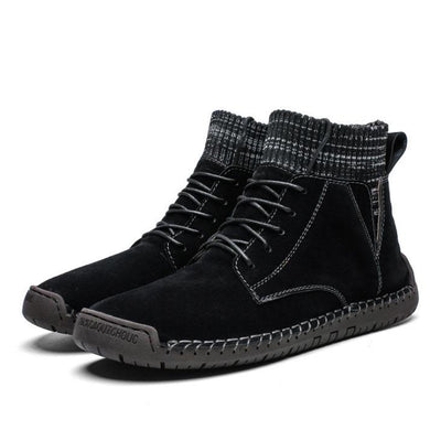 fansgemacht Winter-High-Top-Herren plus samtwarme Martin-Stiefel