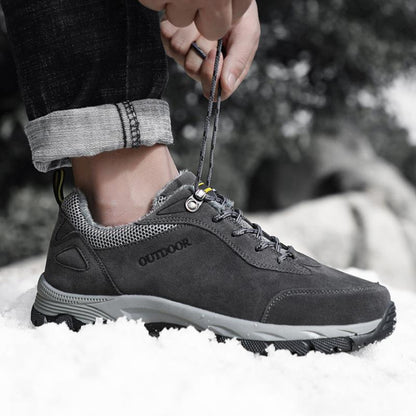 Fansgemacht Winter Outdoor Wärme und Samt rutschfeste abriebfeste Baumwollschuhe Wanderschuhe