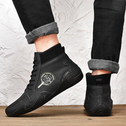 FansGemacht New Style Casual plus Baumwollschnürstiefel für Herren