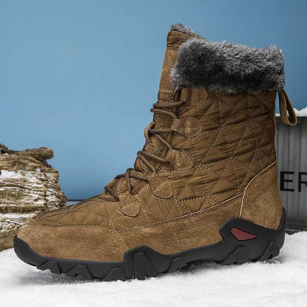 FansGemacht Herren Martin Stiefel Lässige High-Top Warme Schneestiefel