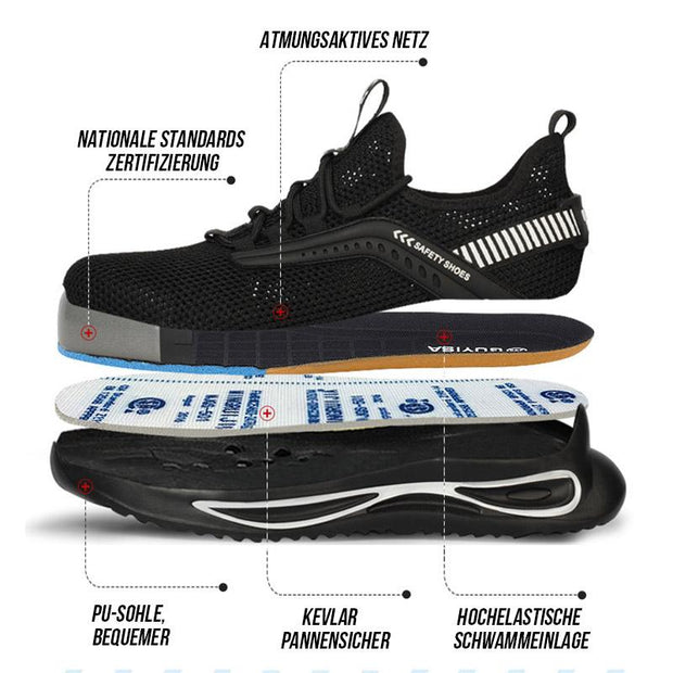 FansGemacht Mesh-Schuhe sind leicht, abriebfest und schützend und sicher
