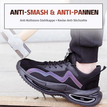FansGemacht Atmungsaktive, leichte Arbeitsschuhe für Herren und Damen im Sommer, bruch- und durchstichfest