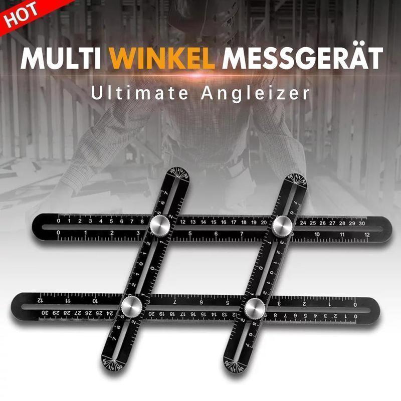 Fansgemacht Faltregel zur Messung mehrerer Winkel Aluminiumlegierung