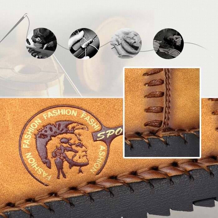 FansGemacht sommer Leder Casual Schuhe Männer Handgemachte Vintage Schuhe
