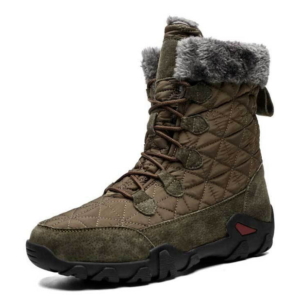 FansGemacht Herren Martin Stiefel Lässige High-Top Warme Schneestiefel
