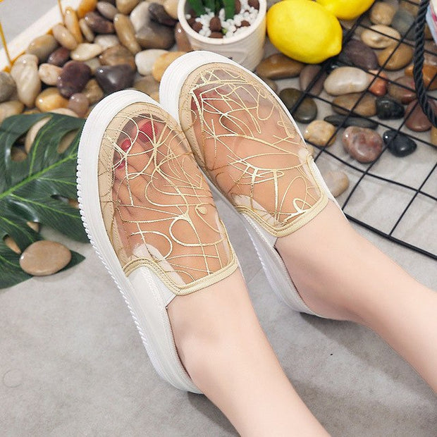 sommer Frauen Gelee Sandalen Transparent Sandalen Hausschuhe