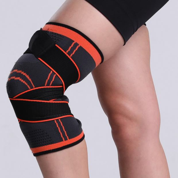 FansGemacht Hirundo 3D Design Kniestütze mit fixierbaren atmungsaktiven Kniebandage