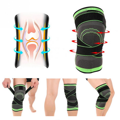 FansGemacht Hirundo 3D Design Kniestütze mit fixierbaren atmungsaktiven Kniebandage