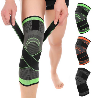 FansGemacht Hirundo 3D Design Kniestütze mit fixierbaren atmungsaktiven Kniebandage