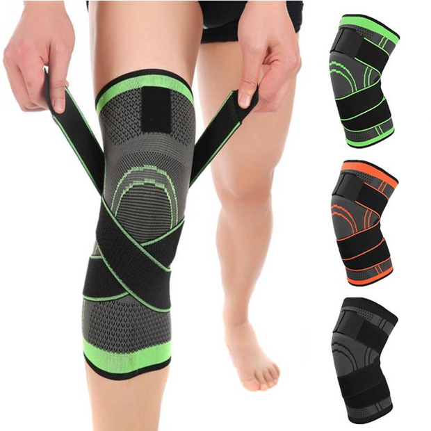 FansGemacht Hirundo 3D Design Kniestütze mit fixierbaren atmungsaktiven Kniebandage