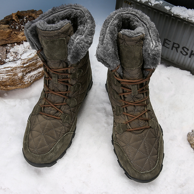 FansGemacht Herren Martin Stiefel Lässige High-Top Warme Schneestiefel