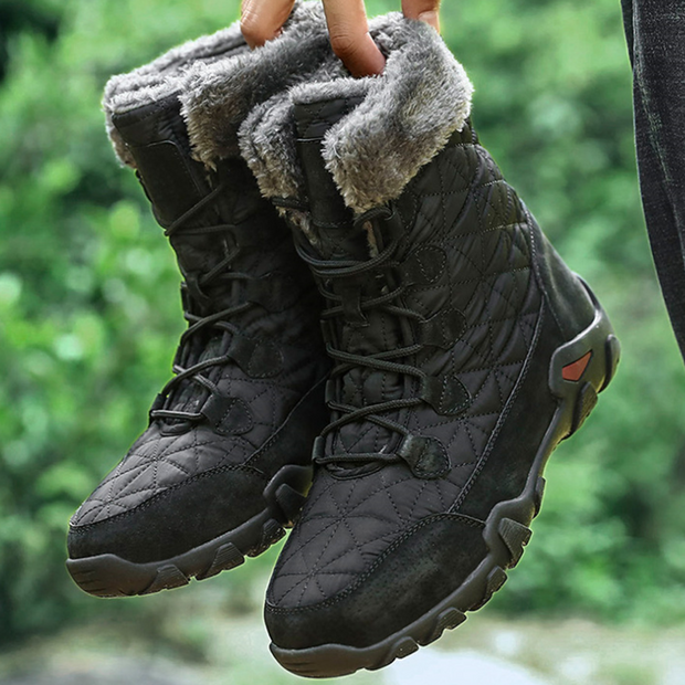 FansGemacht Herren Martin Stiefel Lässige High-Top Warme Schneestiefel