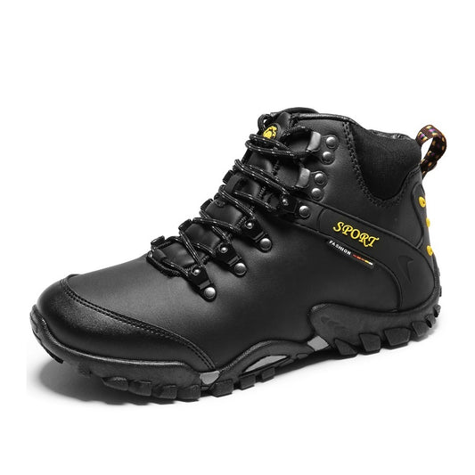 Fansgemacht Winter High-Top mit dicken Sohlen warme Baumwollstiefel Herrenschuhe