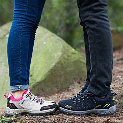 Skurab Wanderschuhe Trekking Schuhe Herren Damen Sports Outdoor Hiking Sneaker Armee Grün Blau Schwarz Grau 36-48