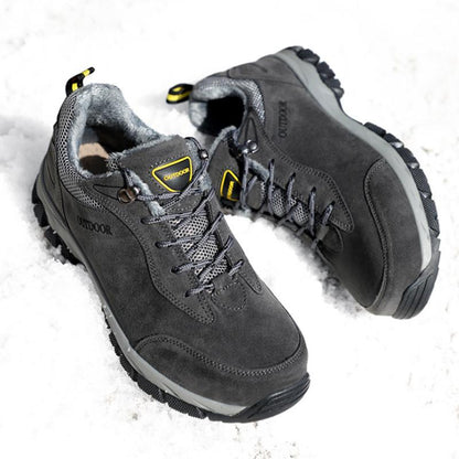 Fansgemacht Winter Outdoor Wärme und Samt rutschfeste abriebfeste Baumwollschuhe Wanderschuhe