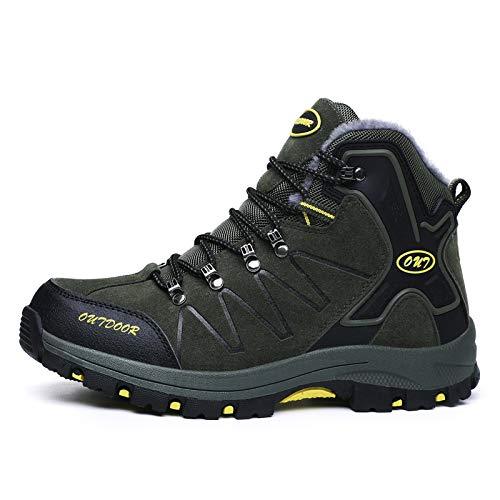 FansGemacht Winter Stiefel Herren Schnee Stiefel Wasserdichte Warm Gefütterte Knöchelstiefel Outdoor-Stiefel