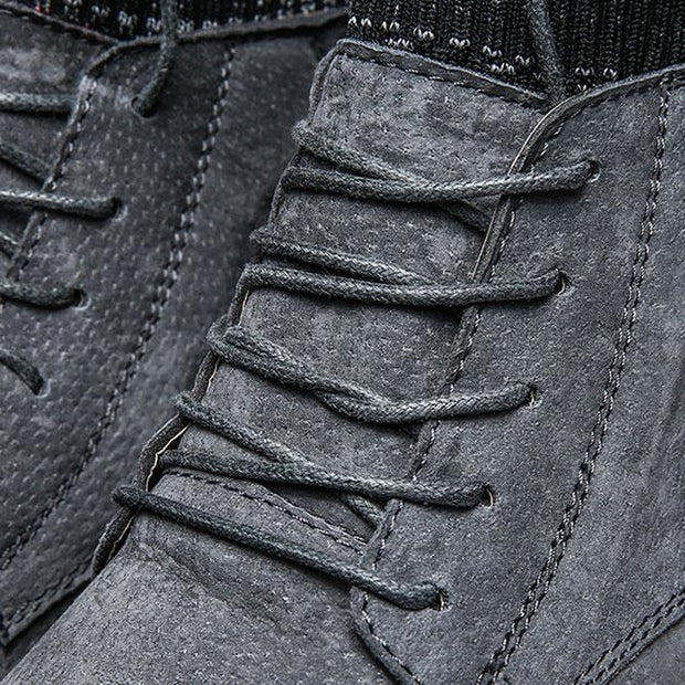 fansgemacht Winter-High-Top-Herren plus samtwarme Martin-Stiefel