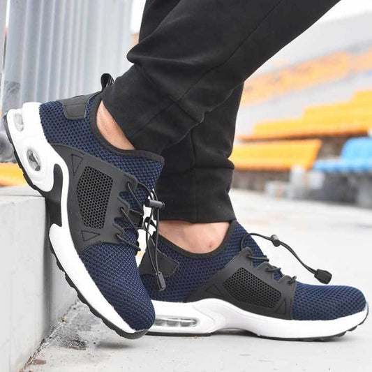 Atmungs Arbeit Arbeit Schuhe Stahl Kappe Kappe Auswirkungen-beständig Industrielle Sicherheit Schuhe
