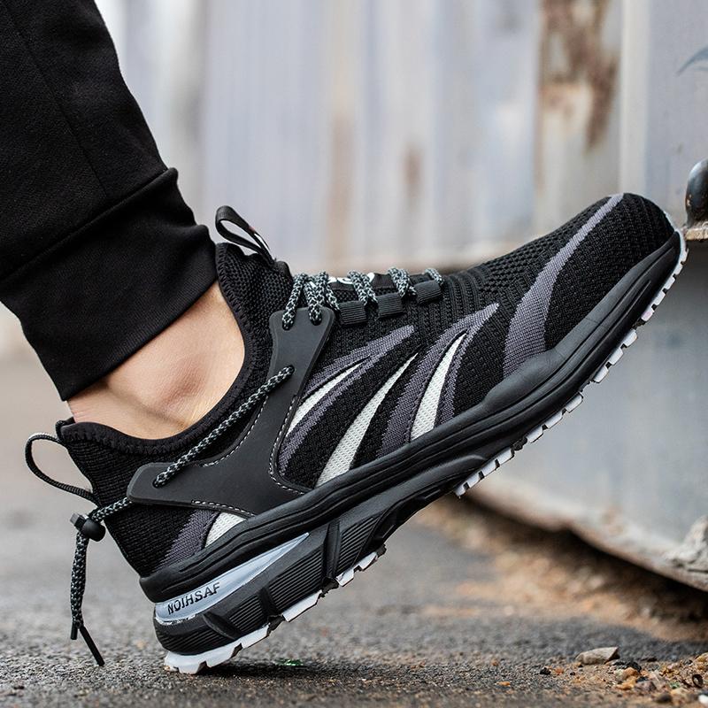 FansGemacht Superleichte atmungsaktive rutschfeste Schutzschuhe Arbeitsschuhe