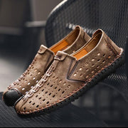 sommer Männer Atmungsaktiv Casual Schuhe  Handgemachte Vintage Schuhe