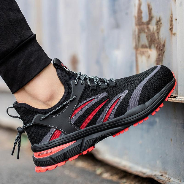 FansGemacht Superleichte atmungsaktive rutschfeste Schutzschuhe Arbeitsschuhe