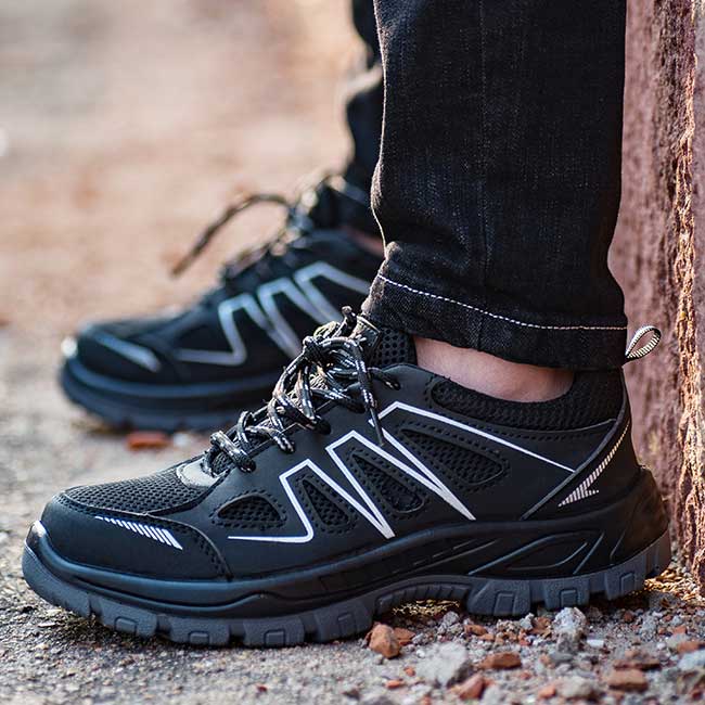 Männer Stahl Kappe Outdoor Arbeits Schuhe Casual Schutz Schuhe