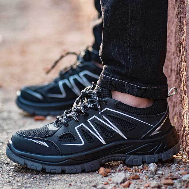 Männer Stahl Kappe Outdoor Arbeits Schuhe Casual Schutz Schuhe