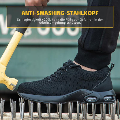 FansGemacht Leichte Anti-Smash- und Anti-Pannen-Sicherheitsarbeitsschuhe