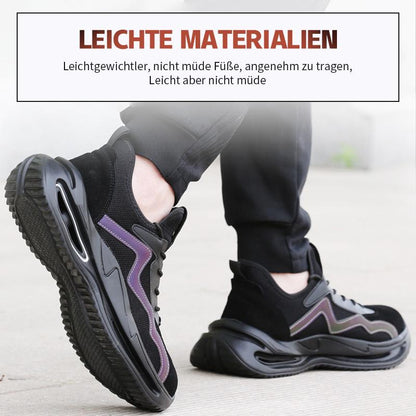 FansGemacht Atmungsaktive, leichte Arbeitsschuhe für Herren und Damen im Sommer, bruch- und durchstichfest