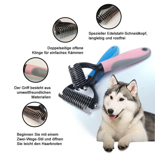 Sakurab Hundesalon Doppelseitiger Kamm
