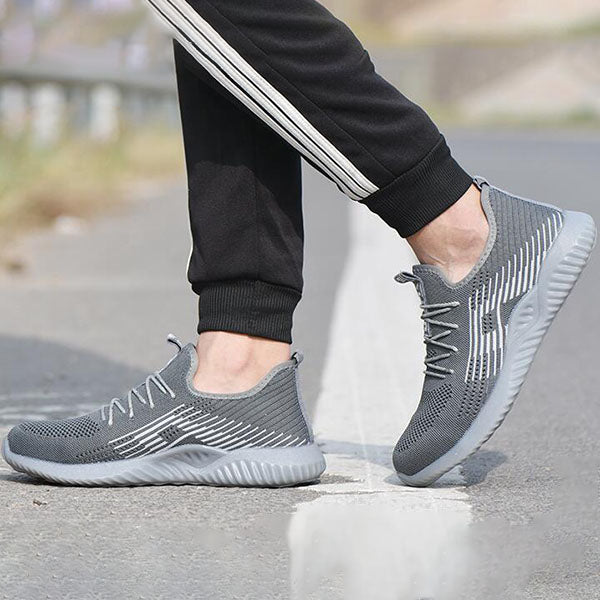 Sommer herren Outdoor Atmungsaktives Mesh Licht & Komfortable Stahl Kappe Schutzhülle Arbeit Schuhe