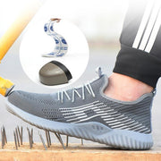 Sommer herren Outdoor Atmungsaktives Mesh Licht & Komfortable Stahl Kappe Schutzhülle Arbeit Schuhe