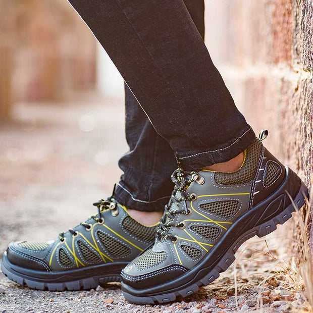 Männer Stahl Kappe Outdoor Arbeits Schuhe Casual Schutz Schuhe