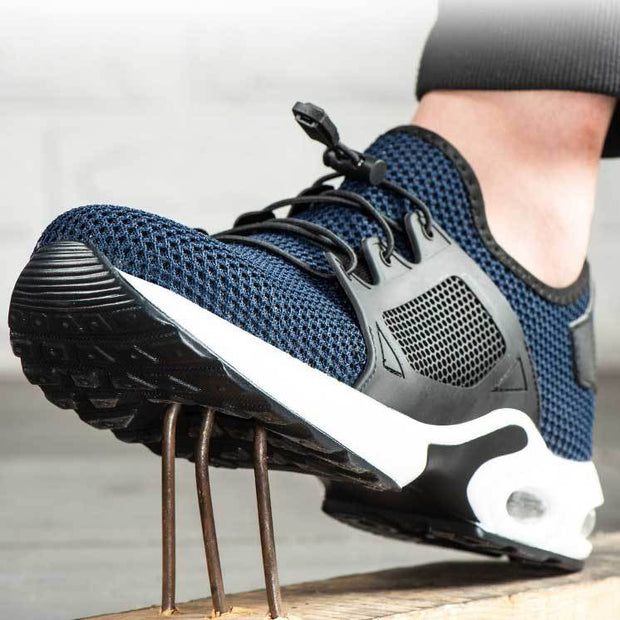 Atmungs Arbeit Arbeit Schuhe Stahl Kappe Kappe Auswirkungen-beständig Industrielle Sicherheit Schuhe