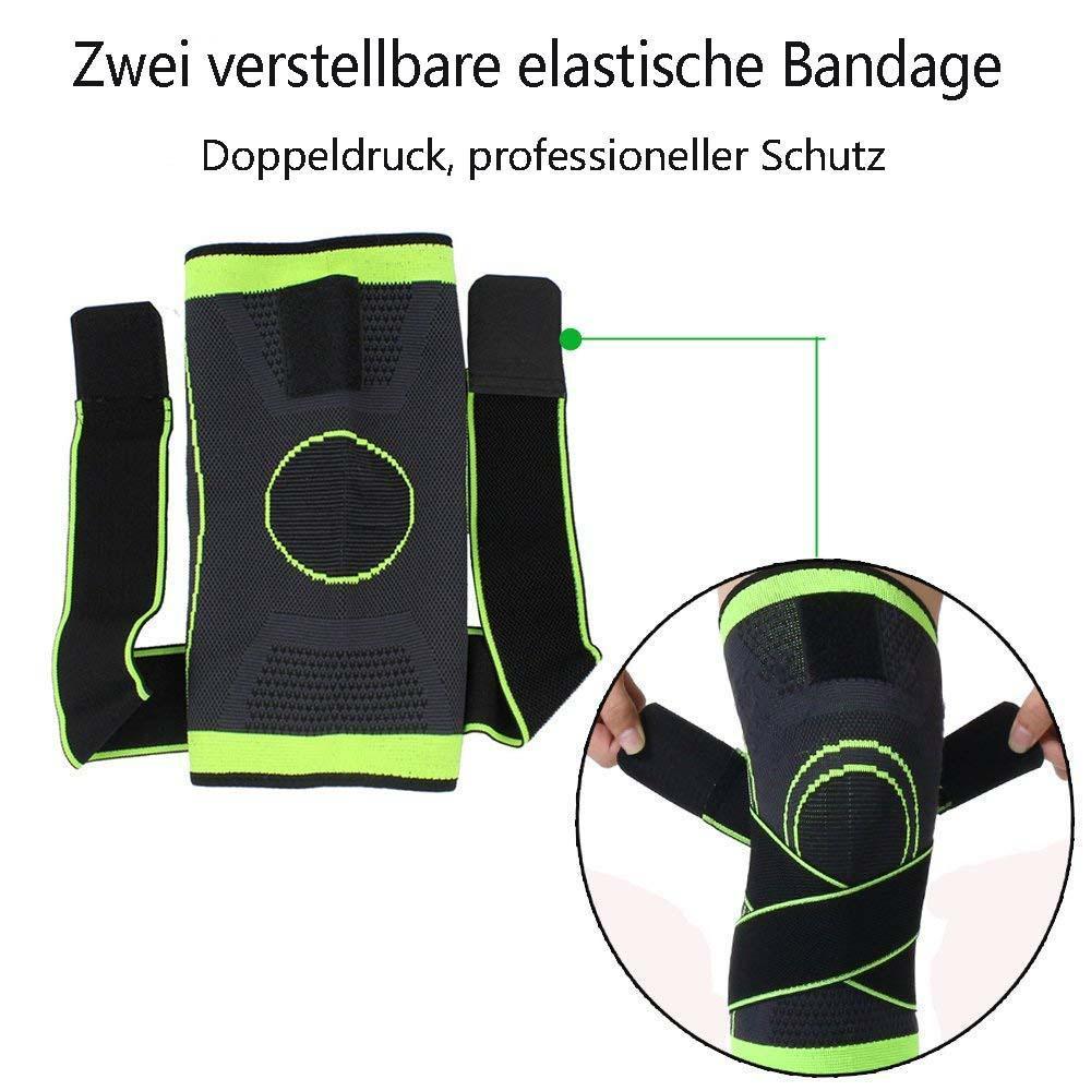 FansGemacht Hirundo 3D Design Kniestütze mit fixierbaren atmungsaktiven Kniebandage