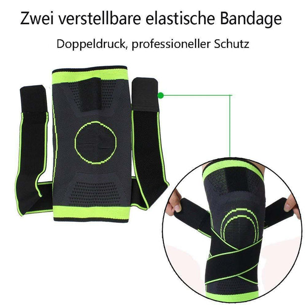 FansGemacht Hirundo 3D Design Kniestütze mit fixierbaren atmungsaktiven Kniebandage