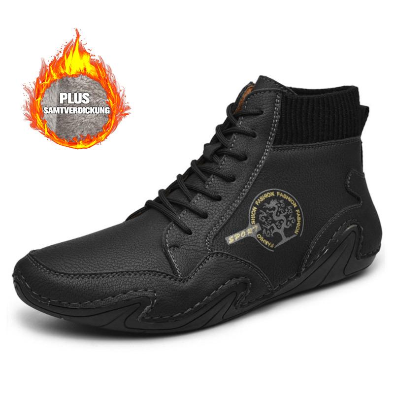 FansGemacht New Style Casual plus Baumwollschnürstiefel für Herren