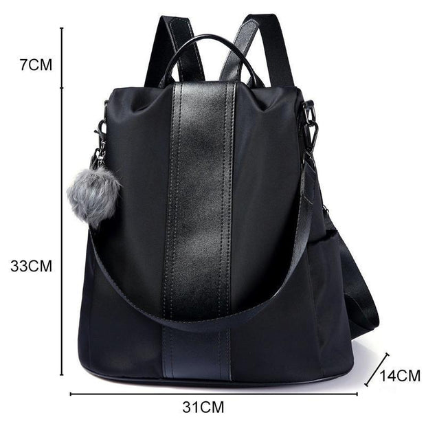 FANSGEMACHT Antidiebstahle Doppelschultertasche